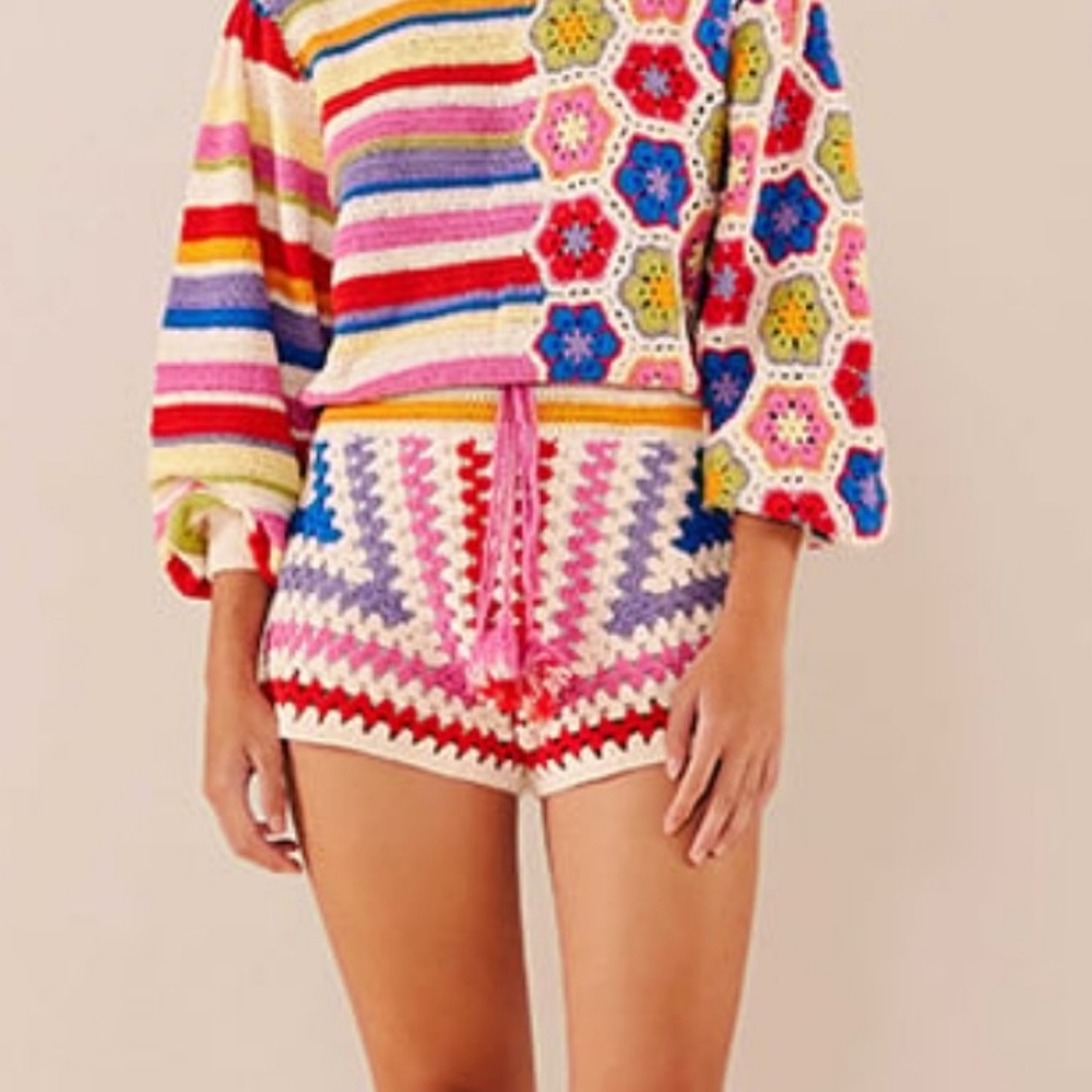 FARM Rio Multicolor Knit Shorts